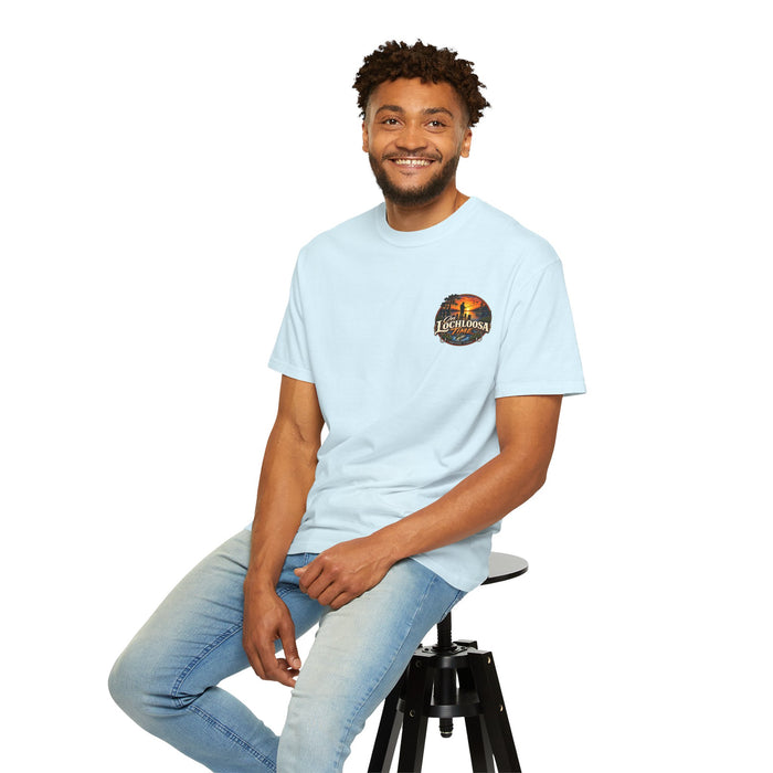 Lochloosa Time Fishing T-Shirt — Sunset Bass Fishing Graphic Tee