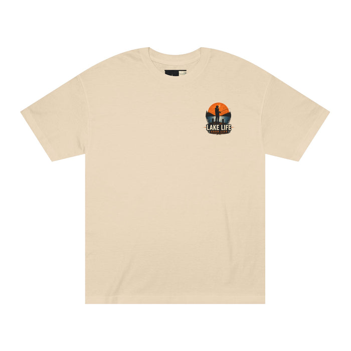 Lake Life Fishing Shirt – Good Life Retro Sunset Tee