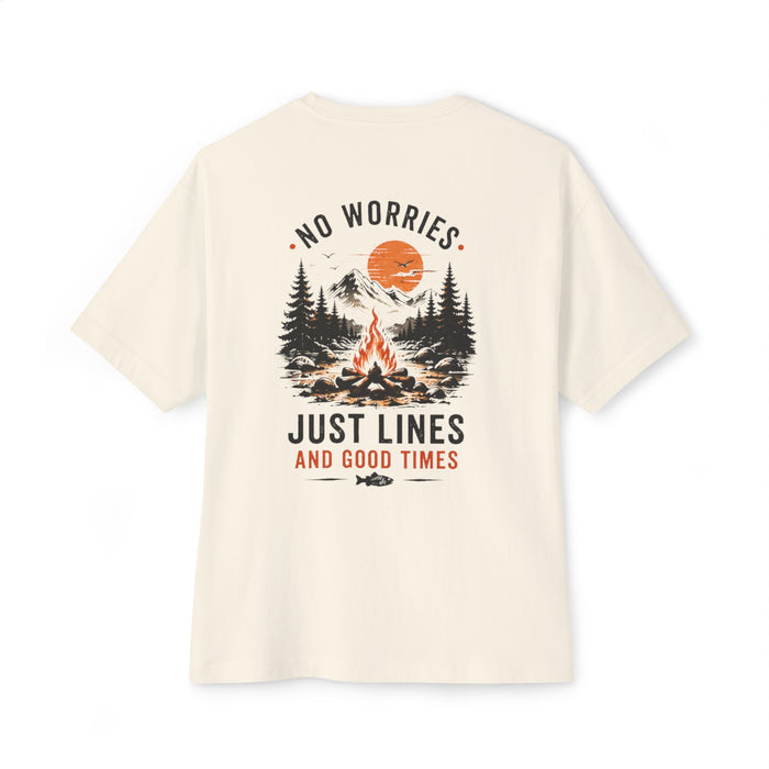 No Worries Fishing Shirt – Lines & Good Times Tee