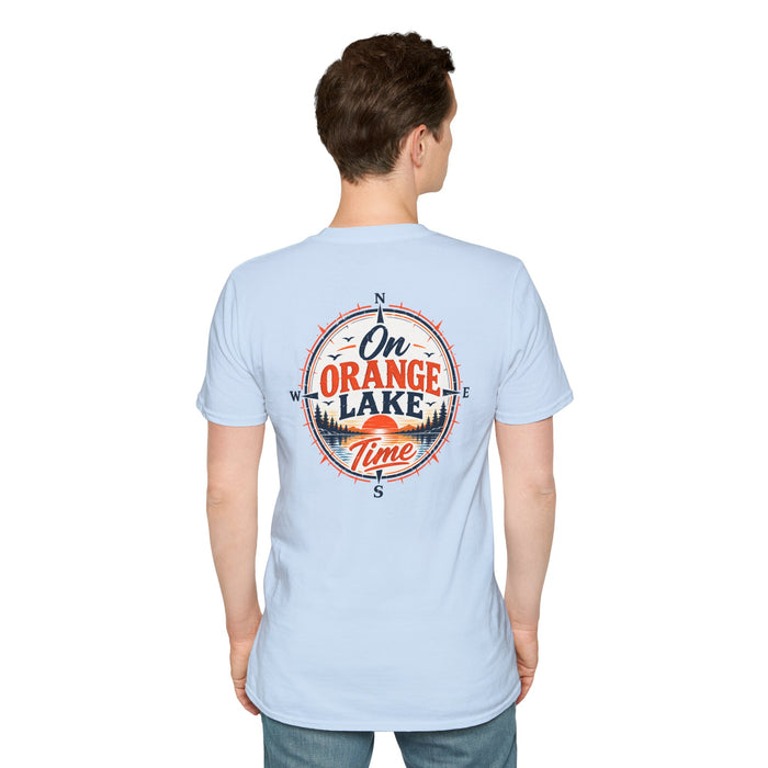 On Orange Lake Time T-Shirt — Retro Lakeside Vacation Tee
