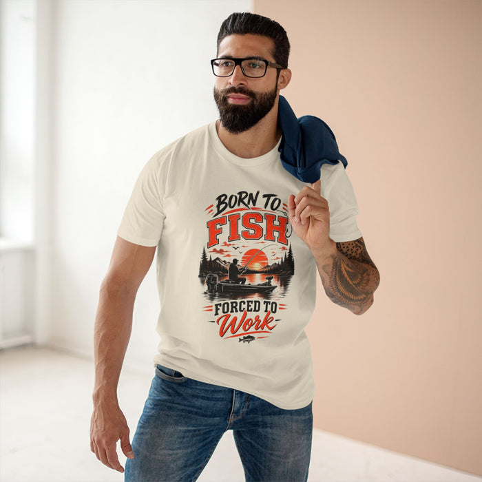 Born to Fish Shirt – Forced to Work Fishing Tee