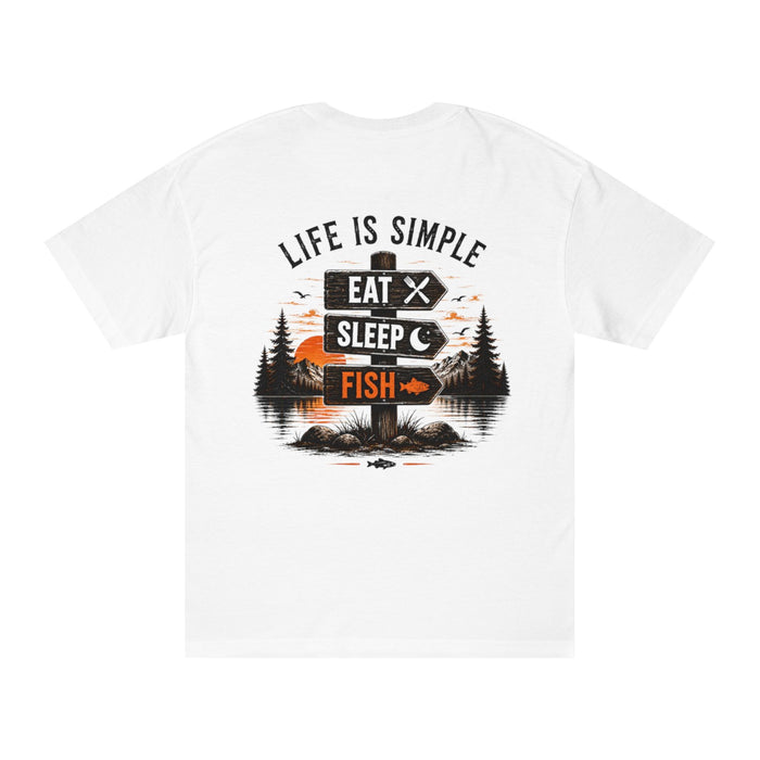 fishing t-shirt eat sleep fish - "Life Is Simple: Eat Sleep Fish"
