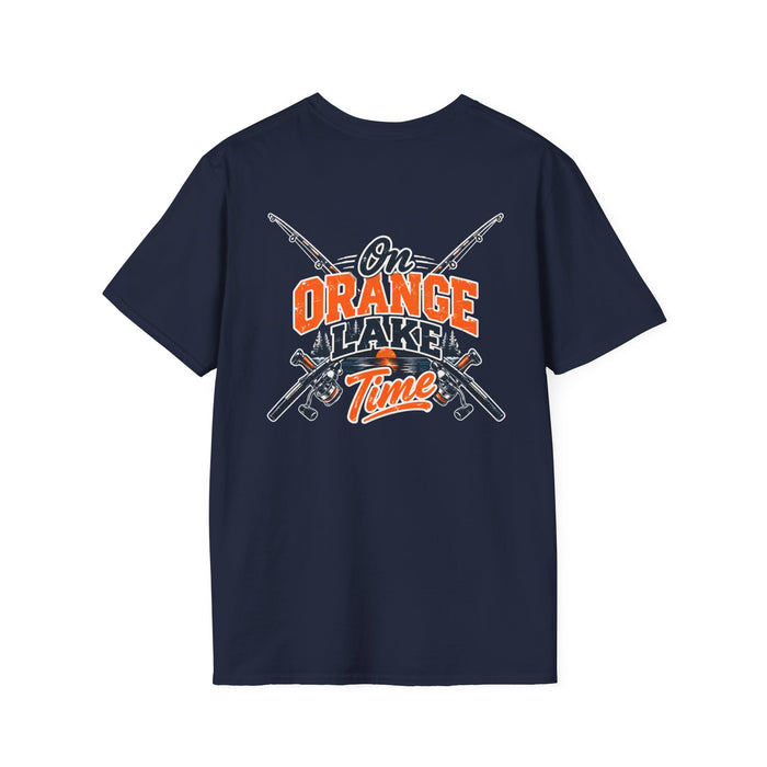 Fishing T-Shirt — 'Orange Flaker Time' Retro Angler Tee