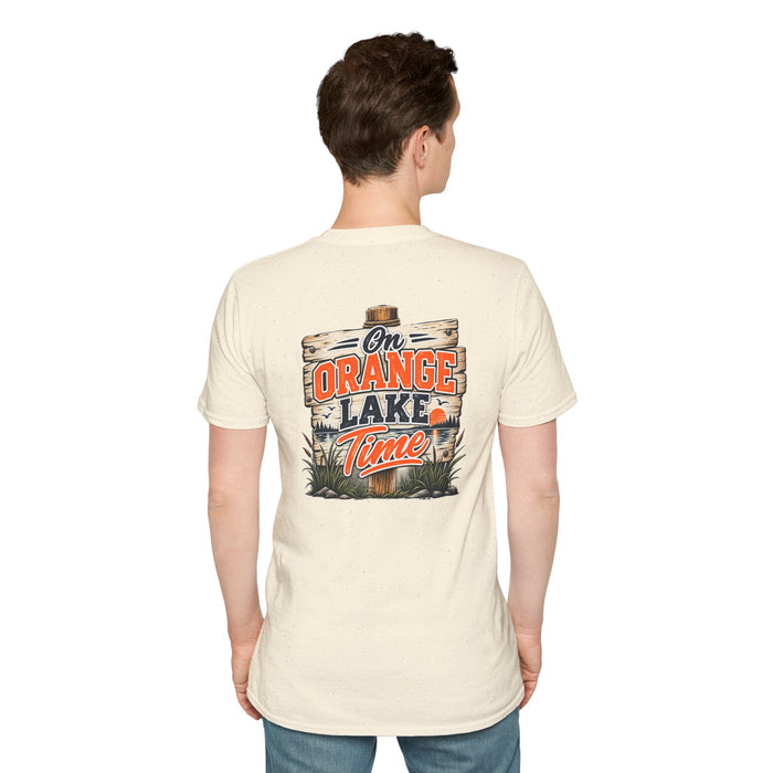 Lake Vibes T-Shirt — Vintage 'Orange Lake' Travel Graphic