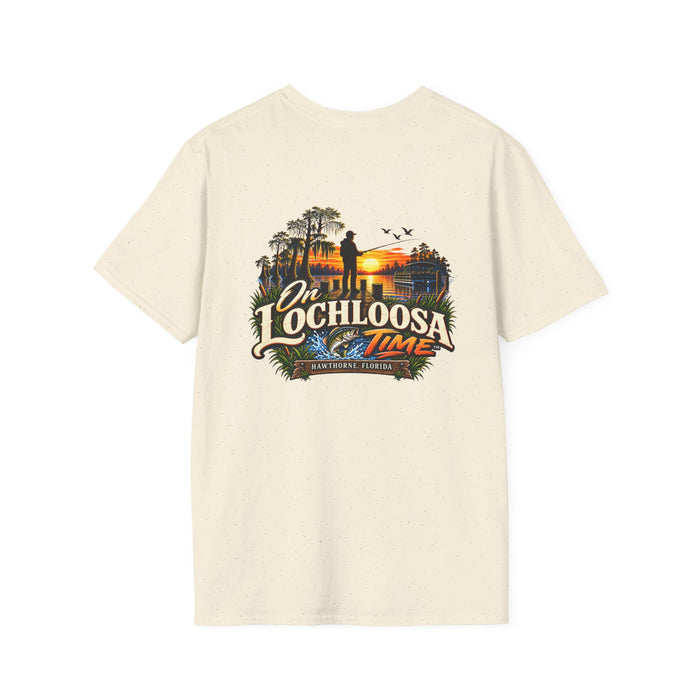 On Lochloosa Time T-Shirt — Fishing Lake Sunset Graphic Tee