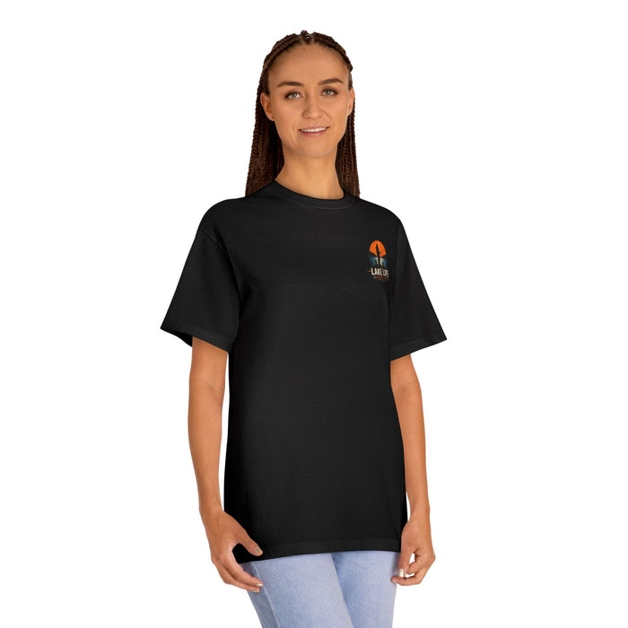 Lake Life Fishing Shirt – Good Life Retro Sunset Tee