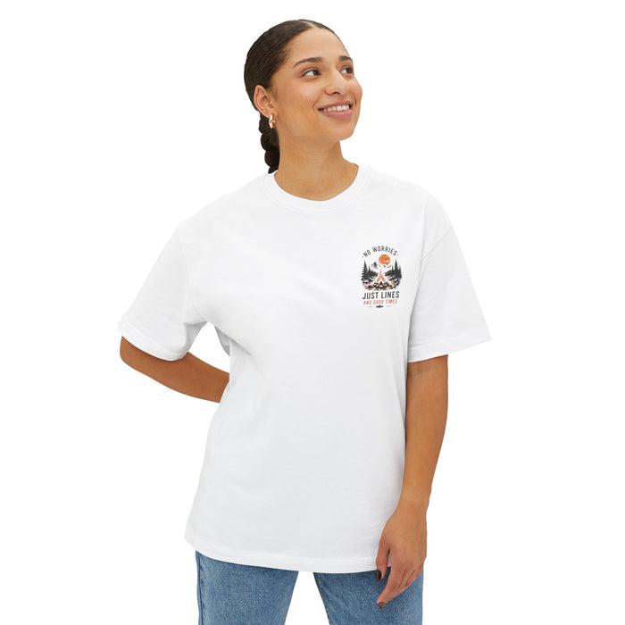 No Worries Fishing Shirt – Lines & Good Times Tee