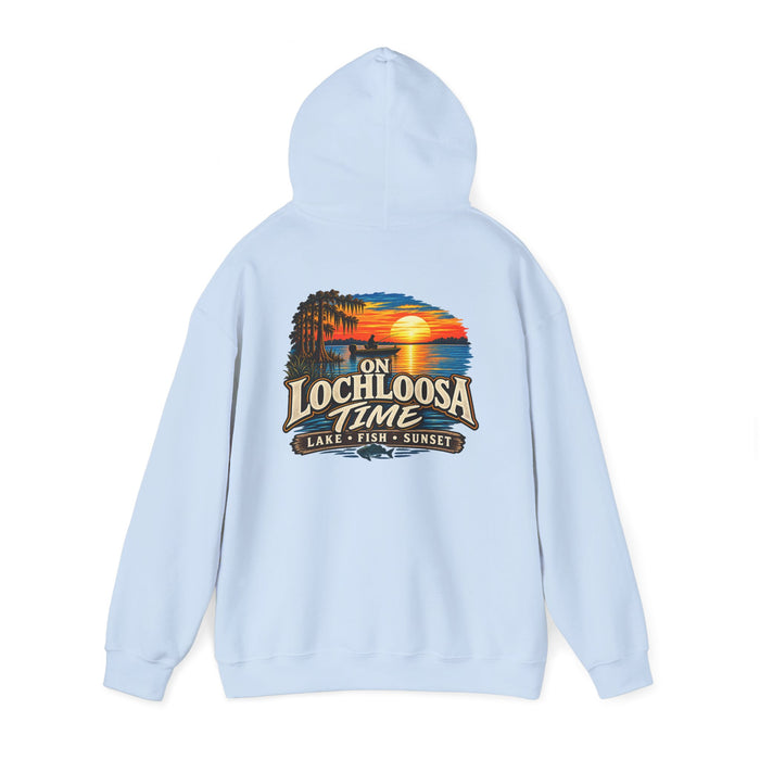 Hoodie — "Lochloosa" Sunset Chest Logo