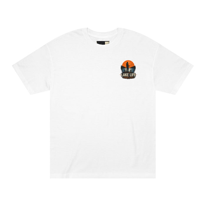 Lake Life Fishing Shirt – Good Life Retro Sunset Tee
