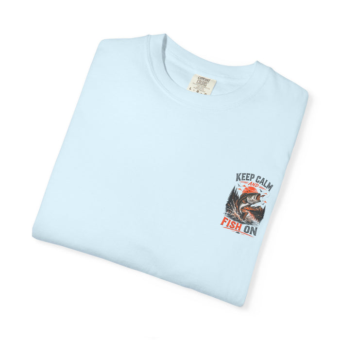 Bass Fishing Graphic Tee - Keep Calm and Fish On T-Shirt