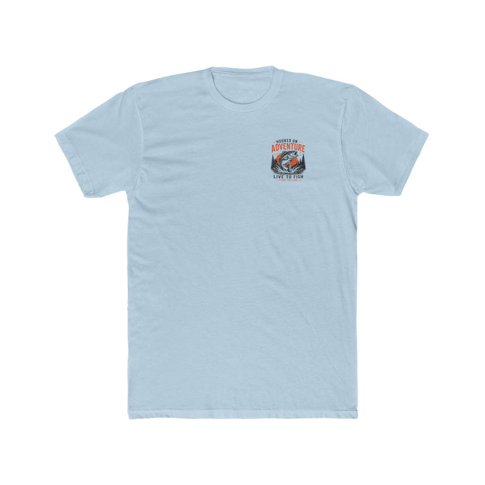 Hooked on Adventure Shirt – Live to Fish Graphic Tee