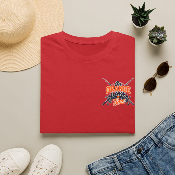 Fishing T-Shirt — 'Orange Flaker Time' Retro Angler Tee
