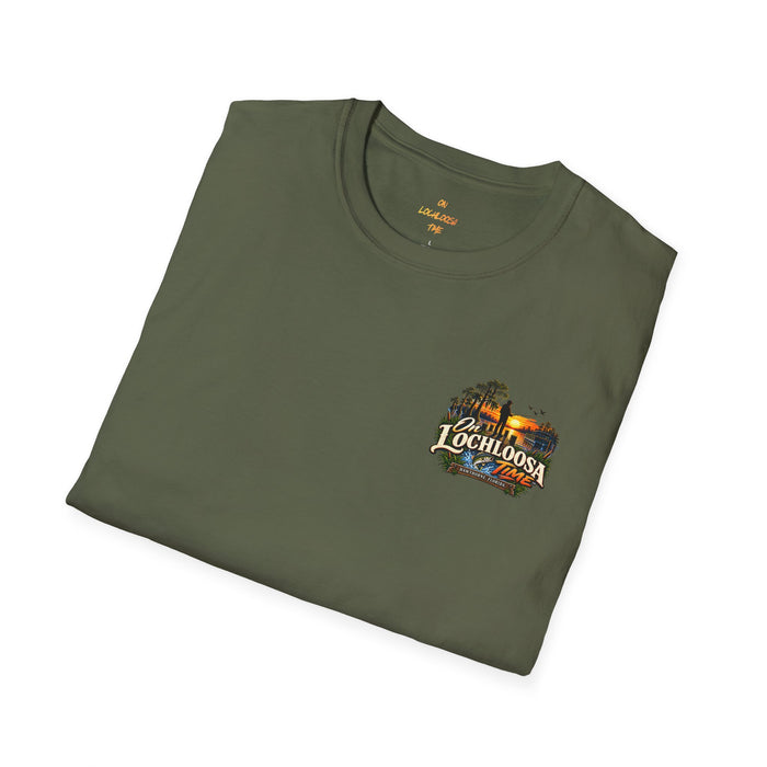 On Lochloosa Time T-Shirt — Fishing Lake Sunset Graphic Tee