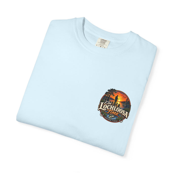 Lochloosa Time Fishing T-Shirt — Sunset Bass Fishing Graphic Tee