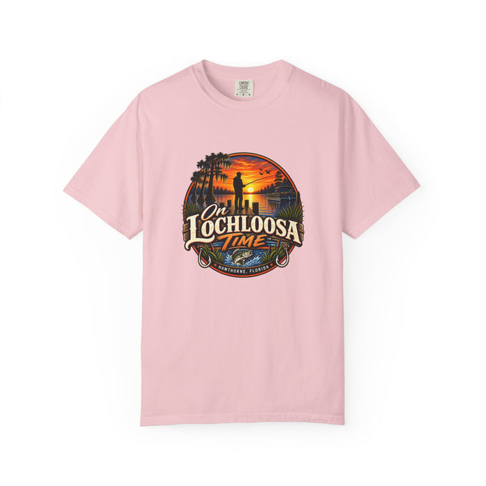 On Lochloosa Time T-Shirt - Vintage Fishing Sunset Tee