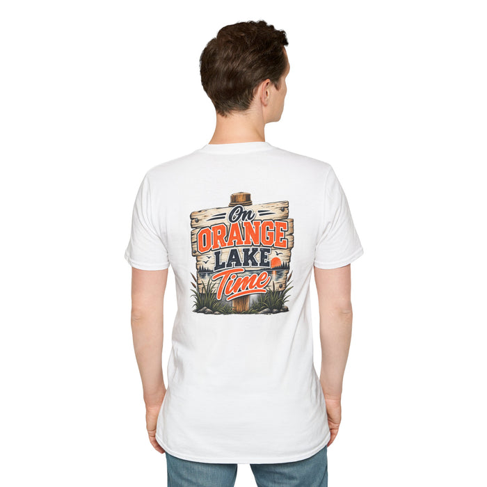 Lake Vibes T-Shirt — Vintage 'Orange Lake' Travel Graphic