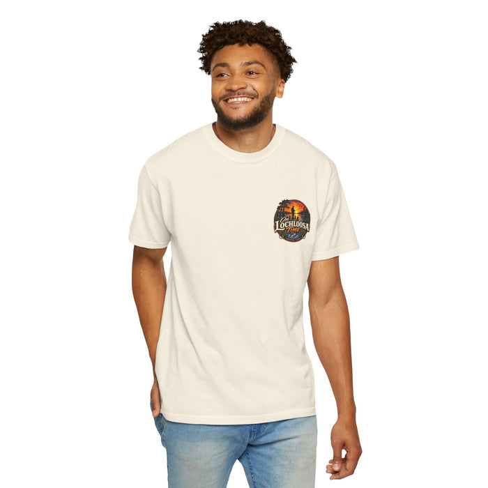 Lochloosa Time Fishing T-Shirt — Sunset Bass Fishing Graphic Tee