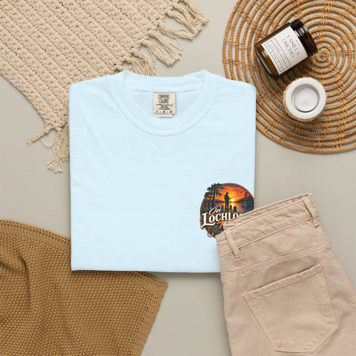 Lochloosa Time Fishing T-Shirt — Sunset Bass Fishing Graphic Tee