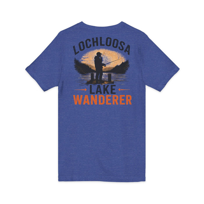 Lochloosa Lake Shirt – Wanderer Fishing V-Neck Tee