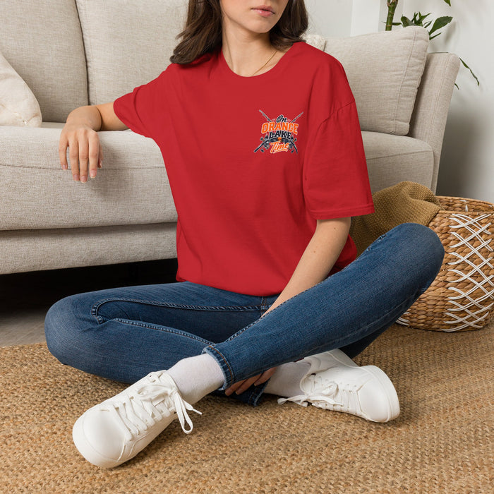 Fishing T-Shirt — 'Orange Flaker Time' Retro Angler Tee