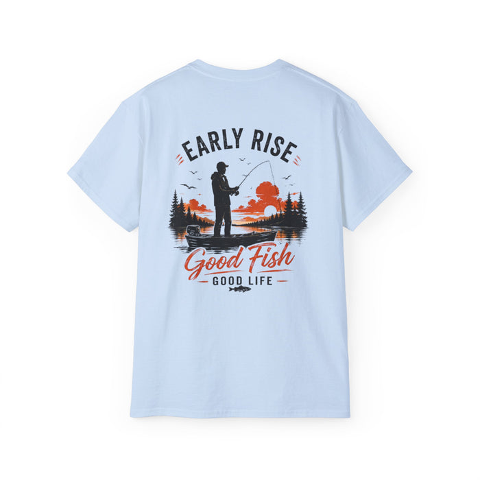 Early Rise Fishing Shirt – Good Fish Good Life Tee