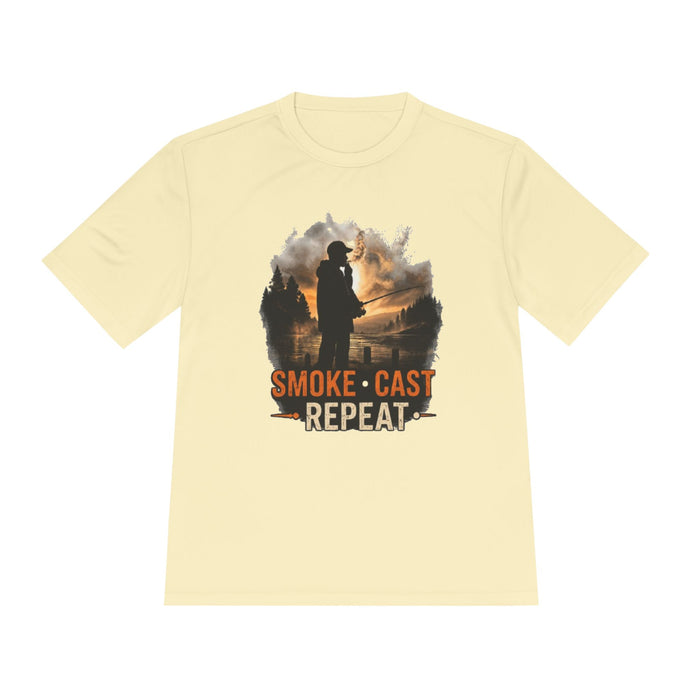 Smoke Cast Repeat Shirt – Fishing Angler Graphic Tee