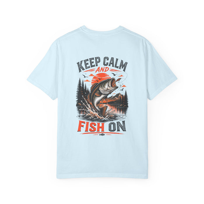 Bass Fishing Graphic Tee - Keep Calm and Fish On T-Shirt