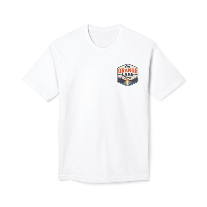 On Orange Lake Time T-Shirt — Lake Sunset Cabin Vibes