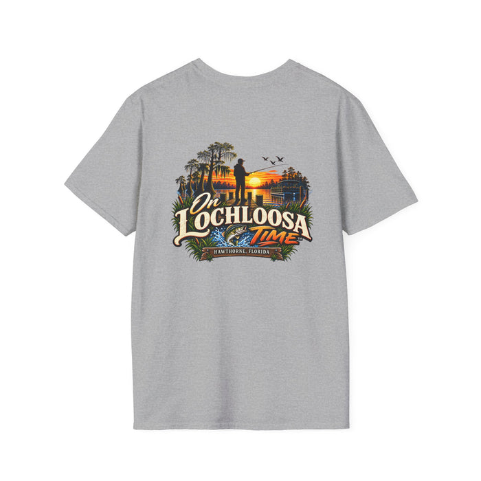 On Lochloosa Time T-Shirt — Fishing Lake Sunset Graphic Tee