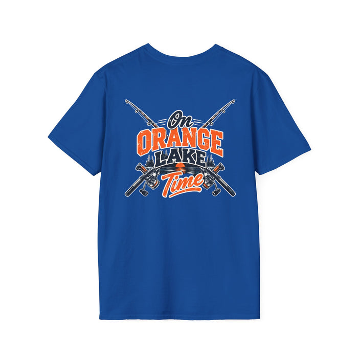 Fishing T-Shirt — 'Orange Flaker Time' Retro Angler Tee