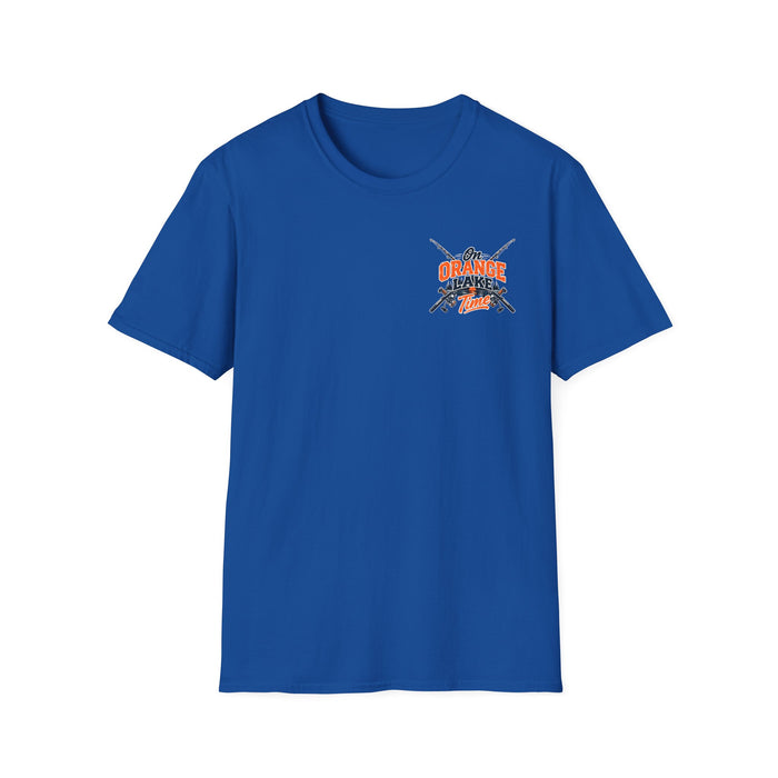 Fishing T-Shirt — 'Orange Flaker Time' Retro Angler Tee