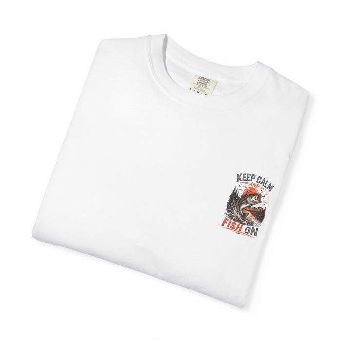 Bass Fishing Graphic Tee - Keep Calm and Fish On T-Shirt
