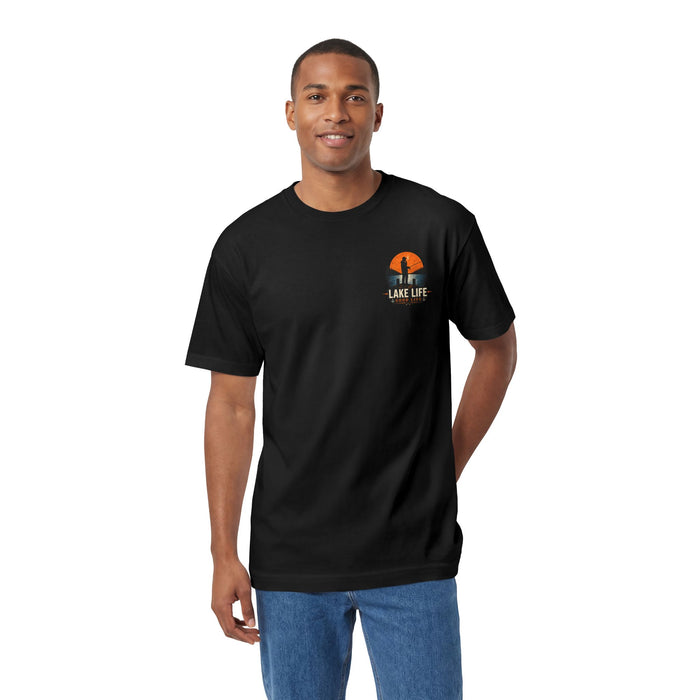 Lake Life Fishing Shirt – Good Life Retro Sunset Tee