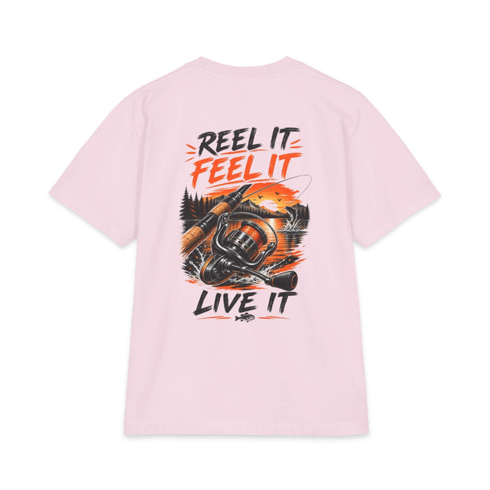 fishing t-shirt for anglers, Reel It, Feel It, Live It Fishing T-Shirt