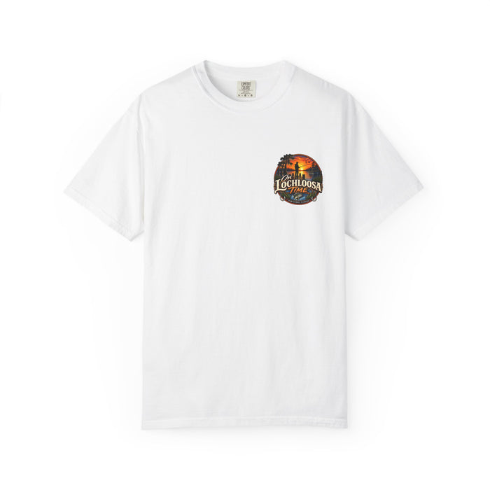 Lochloosa Time Fishing T-Shirt — Sunset Bass Fishing Graphic Tee