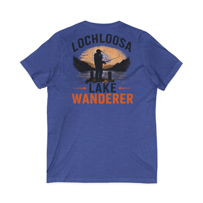 Lochloosa Lake Shirt – Wanderer Fishing V-Neck Tee