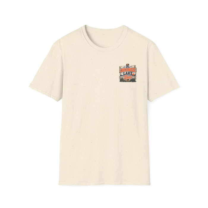 Lake Vibes T-Shirt — Vintage 'Orange Lake' Travel Graphic