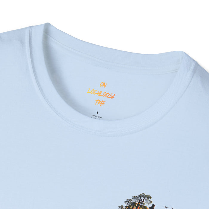 On Lochloosa Time T-Shirt — Fishing Lake Sunset Graphic Tee
