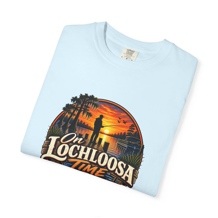 On Lochloosa Time T-Shirt - Vintage Fishing Sunset Tee