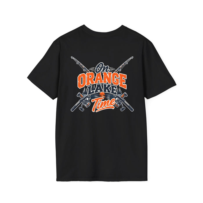 Fishing T-Shirt — 'Orange Flaker Time' Retro Angler Tee