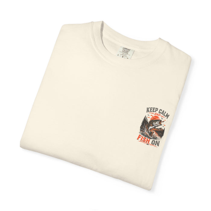 Bass Fishing Graphic Tee - Keep Calm and Fish On T-Shirt