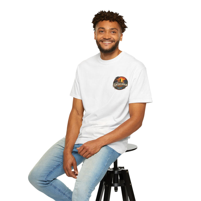 Lochloosa Time Fishing T-Shirt — Sunset Bass Fishing Graphic Tee
