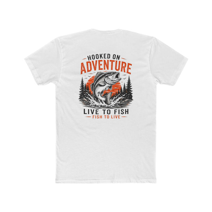 Hooked on Adventure Shirt – Live to Fish Graphic Tee