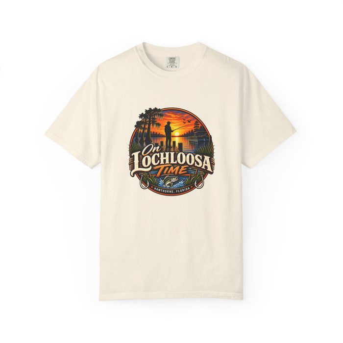 On Lochloosa Time T-Shirt - Vintage Fishing Sunset Tee