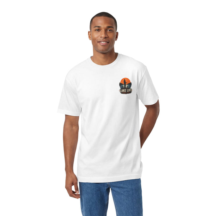 Lake Life Fishing Shirt – Good Life Retro Sunset Tee