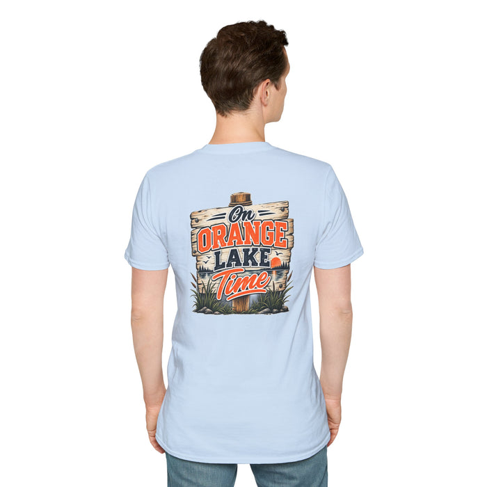 Lake Vibes T-Shirt — Vintage 'Orange Lake' Travel Graphic
