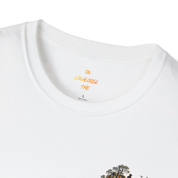 On Lochloosa Time T-Shirt — Fishing Lake Sunset Graphic Tee