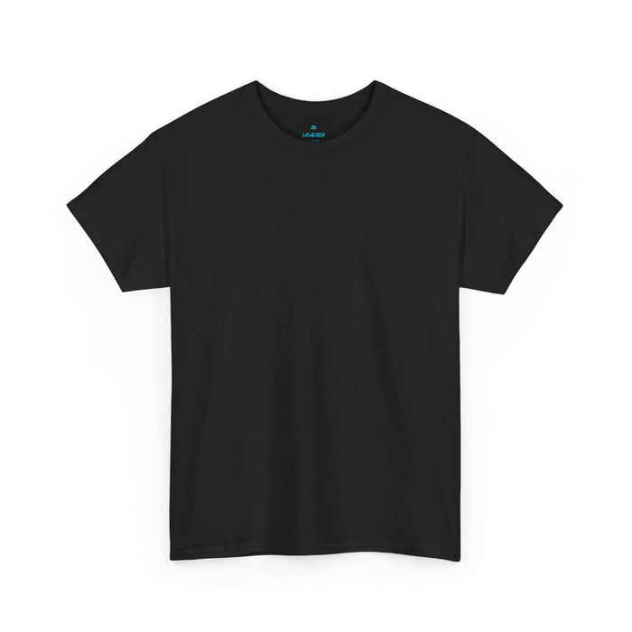 Cotton T-Shirt — “On [Your Lake] Time” Personalized Sunset Bluegill (Back Design)