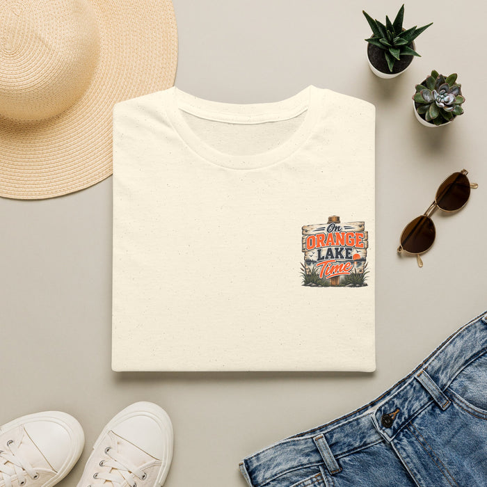 Lake Vibes T-Shirt — Vintage 'Orange Lake' Travel Graphic