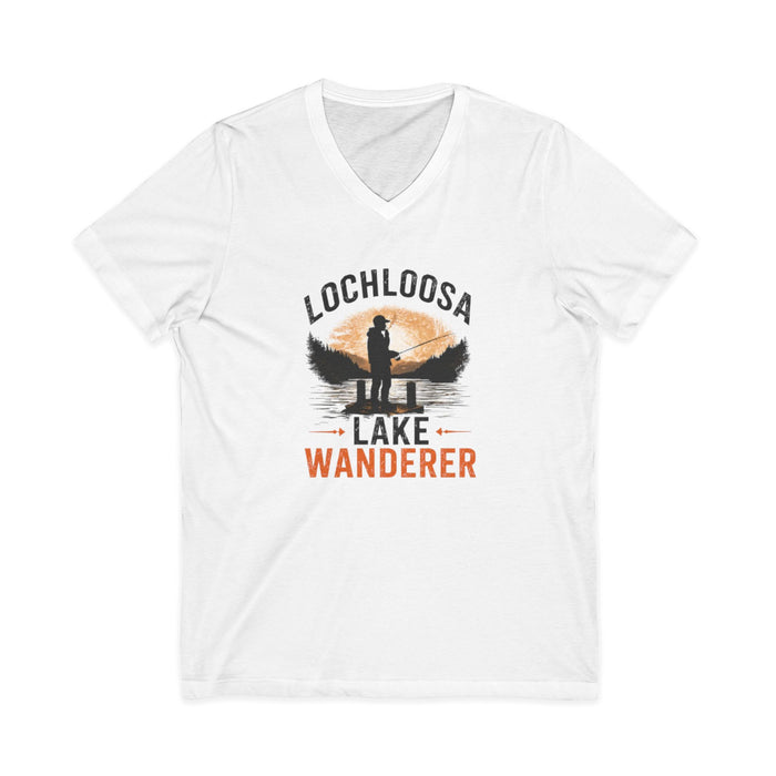 Lochloosa Lake Shirt – Wanderer Fishing V-Neck Tee